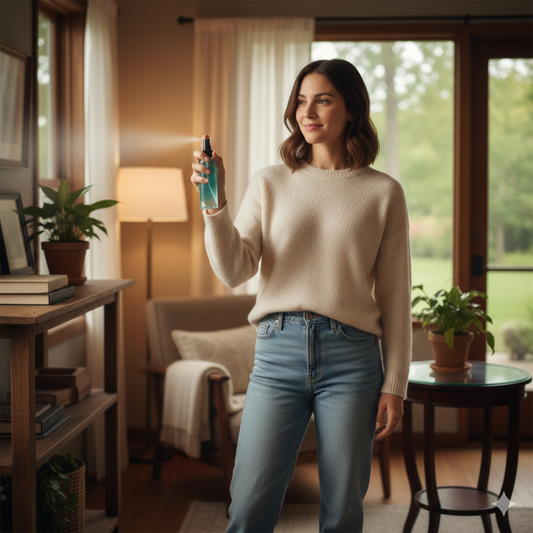 Gocleans Premium Room & Car Freshener Combo - Royal Mogra & French Lavender (100ml Each) | 10X Long-Lasting Fragrance