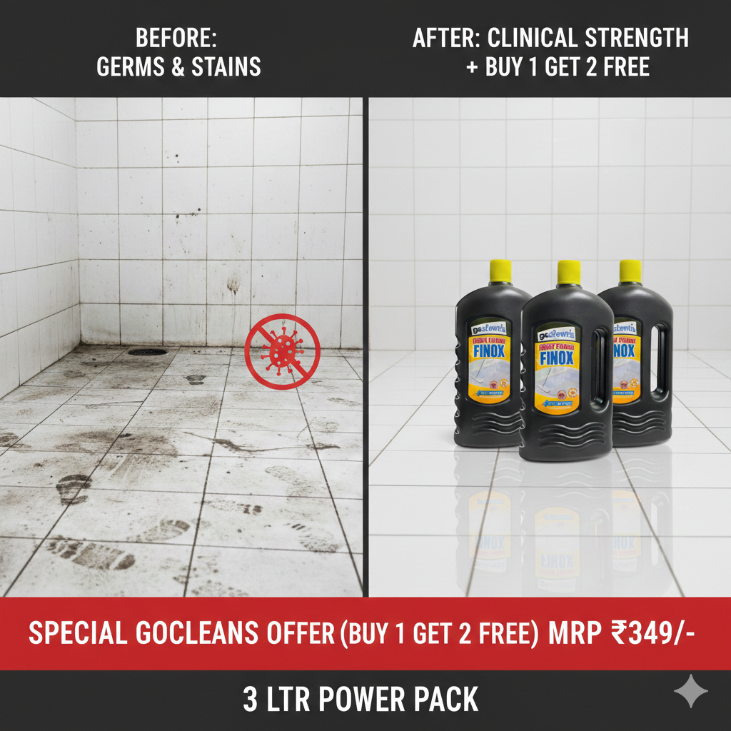 Finox Floor Fresh Disinfectant Floor Cleaner - Special Buy 1 Get 2 Free (3 Ltr Power Pack) | Clinical Strength Germ Protection