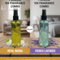 Gocleans Premium Room & Car Freshener Combo - Royal Mogra & French Lavender (100ml Each) | 10X Long-Lasting Fragrance
