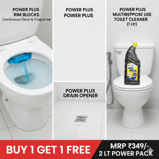 Power Plus Multipurpose Toilet Cleaner - Buy 1 Get 1 Free (2 Litre Power Pack) | Deep Clean & 24/7 Freshness