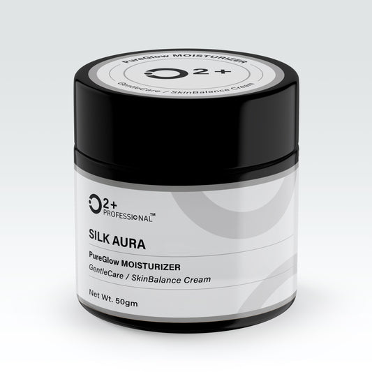 O2+ Professional SILK AURA PureGlow Moisturizer - SkinBalance Hydrating Cream (50g)